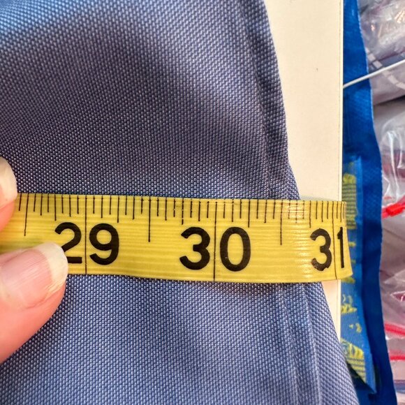 Kenneth Cole Awearness Men's Non-Iron Slim Fit Dress Shirt Blue 16.5 32/33 - Picture 8 of 8